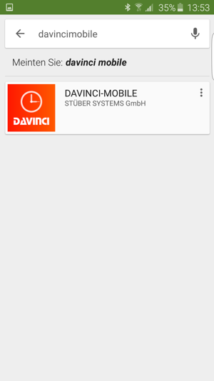 DAVINCI-MOBILE im Play Store finden